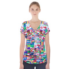 International Short Sleeve Front Detail Top by mccallacoulture