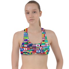 International Criss Cross Racerback Sports Bra by mccallacoulture