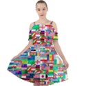 International Cut Out Shoulders Chiffon Dress View1