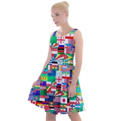 International Knee Length Skater Dress