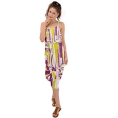 City Street Waist Tie Cover Up Chiffon Dress