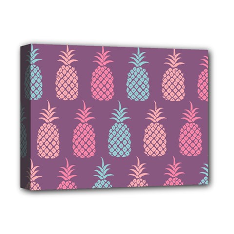 Pineapple Wallpaper Pattern 1462307008mhe Deluxe Canvas 16  X 12  (stretched)  by Sobalvarro