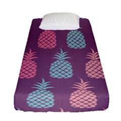 Pineapple Wallpaper Pattern 1462307008mhe Fitted Sheet (single Size) by Sobalvarro