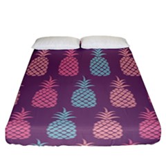 Pineapple Wallpaper Pattern 1462307008mhe Fitted Sheet (california King Size) by Sobalvarro