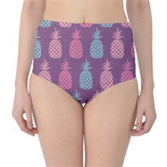 Pineapple Wallpaper Pattern 1462307008mhe Classic High-waist Bikini Bottoms by Sobalvarro