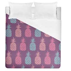 Pineapple Wallpaper Pattern 1462307008mhe Duvet Cover (queen Size) by Sobalvarro