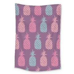 Pineapple Wallpaper Pattern 1462307008mhe Large Tapestry