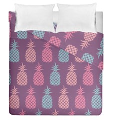 Pineapple Wallpaper Pattern 1462307008mhe Duvet Cover Double Side (queen Size) by Sobalvarro