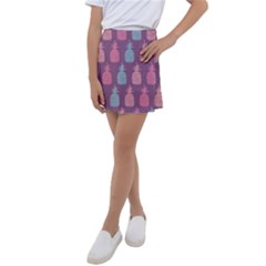 Pineapple Wallpaper Pattern 1462307008mhe Kids  Tennis Skirt