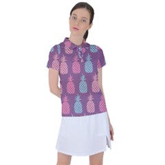 Pineapple Wallpaper Pattern 1462307008mhe Women s Polo Tee