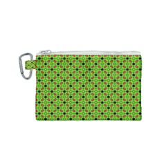 Texture Seamless Christmas Canvas Cosmetic Bag (small)