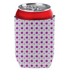 Background Flowers Multicolor Purple Can Holder