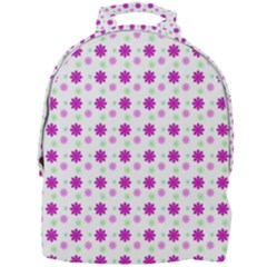 Background Flowers Multicolor Purple Mini Full Print Backpack by HermanTelo