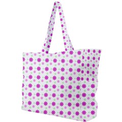 Background Flowers Multicolor Purple Simple Shoulder Bag by HermanTelo