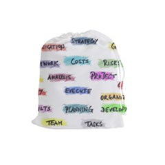 Strategy Communication Drawstring Pouch (large) by HermanTelo