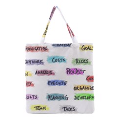 Strategy Communication Grocery Tote Bag by HermanTelo