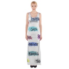 Strategy Communication Thigh Split Maxi Dress