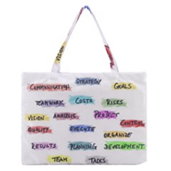 Strategy Communication Zipper Medium Tote Bag