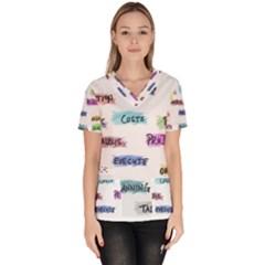 Strategy Communication Women s V-neck Scrub Top