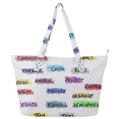 Strategy Communication Full Print Shoulder Bag