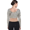 Beach Sand Velvet Long Sleeve Crop Top View2