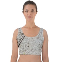 Beach Sand Velvet Crop Top by Fractalsandkaleidoscopes