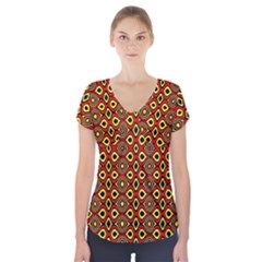 Rby 114 Short Sleeve Front Detail Top by ArtworkByPatrick