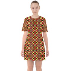 Rby 114 Sixties Short Sleeve Mini Dress by ArtworkByPatrick