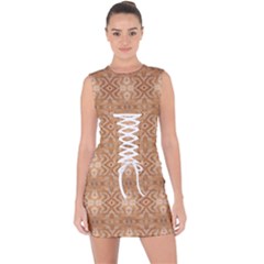 Ab 173 Lace Up Front Bodycon Dress