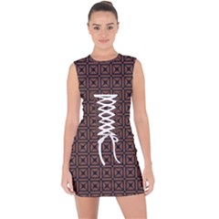 Df Taurus Chocorree Lace Up Front Bodycon Dress