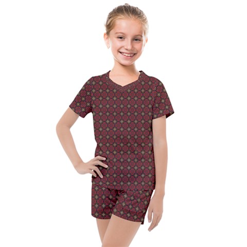 Df Victoria Cadenti Kids  Mesh Tee And Shorts Set by deformigo