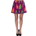 Tropical Flowers on Deep Magenta Skater Skirt View1