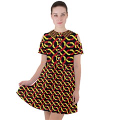 Rby 119 Short Sleeve Shoulder Cut Out Dress  by ArtworkByPatrick