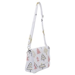 Christmas Pattern Shoulder Bag With Back Zipper