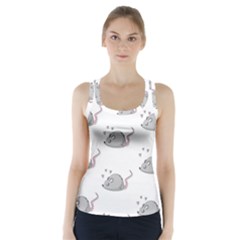 Mouse Seamless Pattern Racer Back Sports Top by Vaneshart