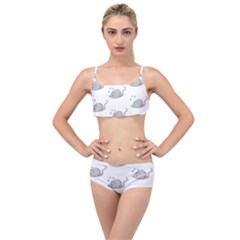 Mouse Seamless Pattern Layered Top Bikini Set by Vaneshart