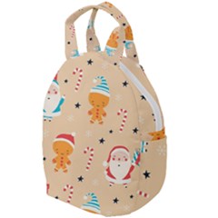 Funny Christmas Pattern Background Travel Backpacks by Vaneshart