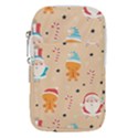 Funny Christmas Pattern Background Waist Pouch (Large) View1