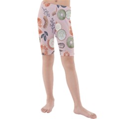 Hygge Seamless Pattern Kids  Mid Length Swim Shorts by Vaneshart