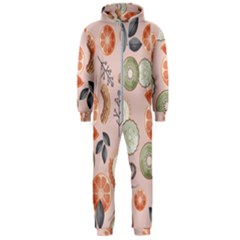 Hygge Seamless Pattern Hooded Jumpsuit (men)  by Vaneshart