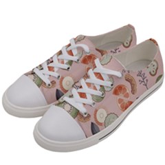 Hygge Seamless Pattern Women s Low Top Canvas Sneakers by Vaneshart