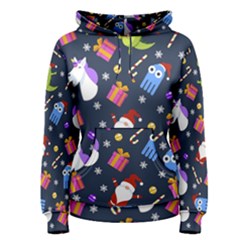 Colorful Funny Christmas Pattern Women s Pullover Hoodie by Vaneshart