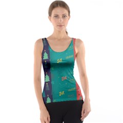 Hand Drawn Christmas Pattern Collection Tank Top by Vaneshart