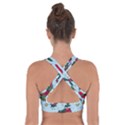 Colorful Funny Christmas Pattern Cross Back Sports Bra View2