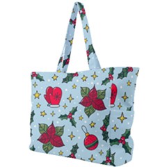 Colorful Funny Christmas Pattern Simple Shoulder Bag by Vaneshart