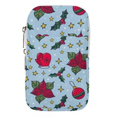 Colorful Funny Christmas Pattern Waist Pouch (large) by Vaneshart