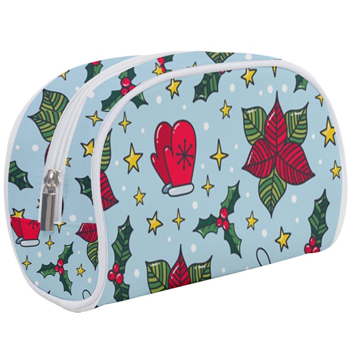 Colorful Funny Christmas Pattern Makeup Case (Large)