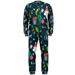 Funny Christmas Pattern Background Onepiece Jumpsuit (men)  by Vaneshart