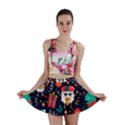 Colorful Funny Christmas Pattern Mini Skirt View1