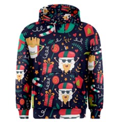 Colorful Funny Christmas Pattern Men s Core Hoodie by Vaneshart